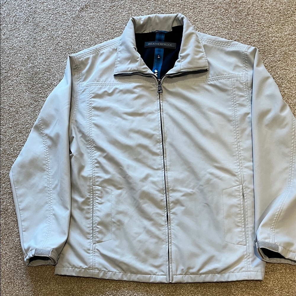 Weatherproof Men's Light Gray Windbreaker